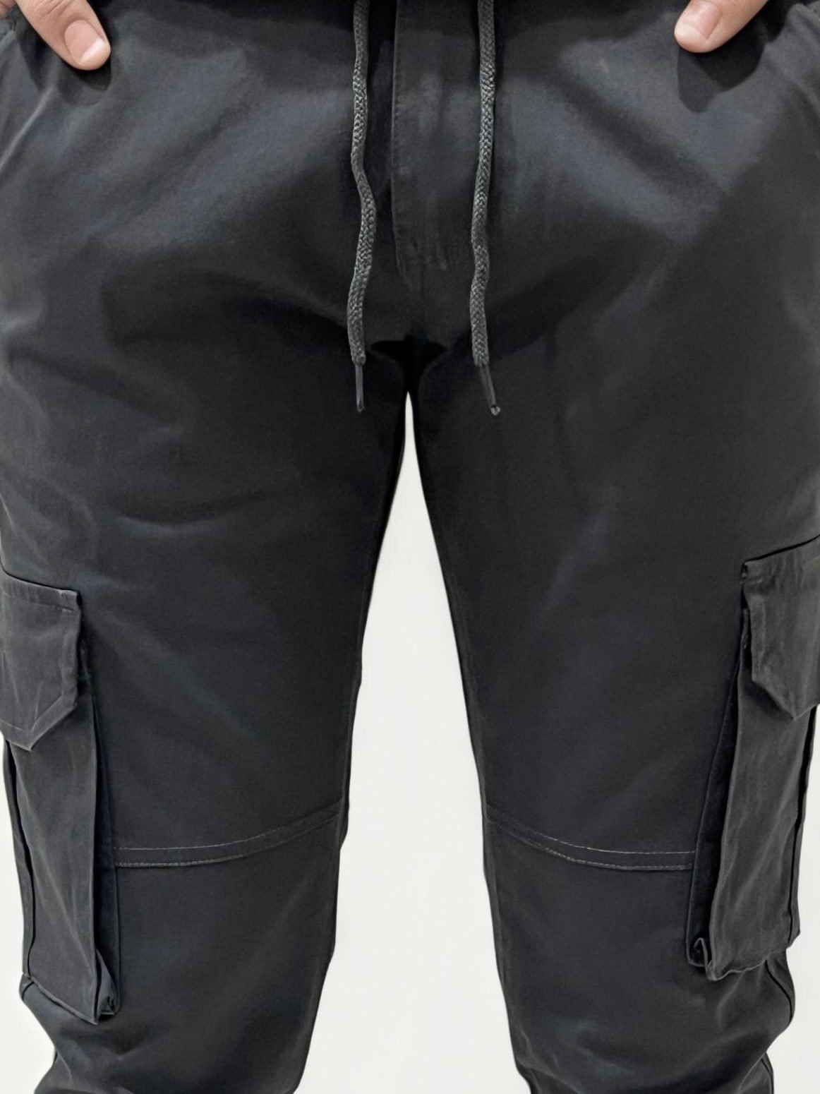 Grey Cargo Joggers