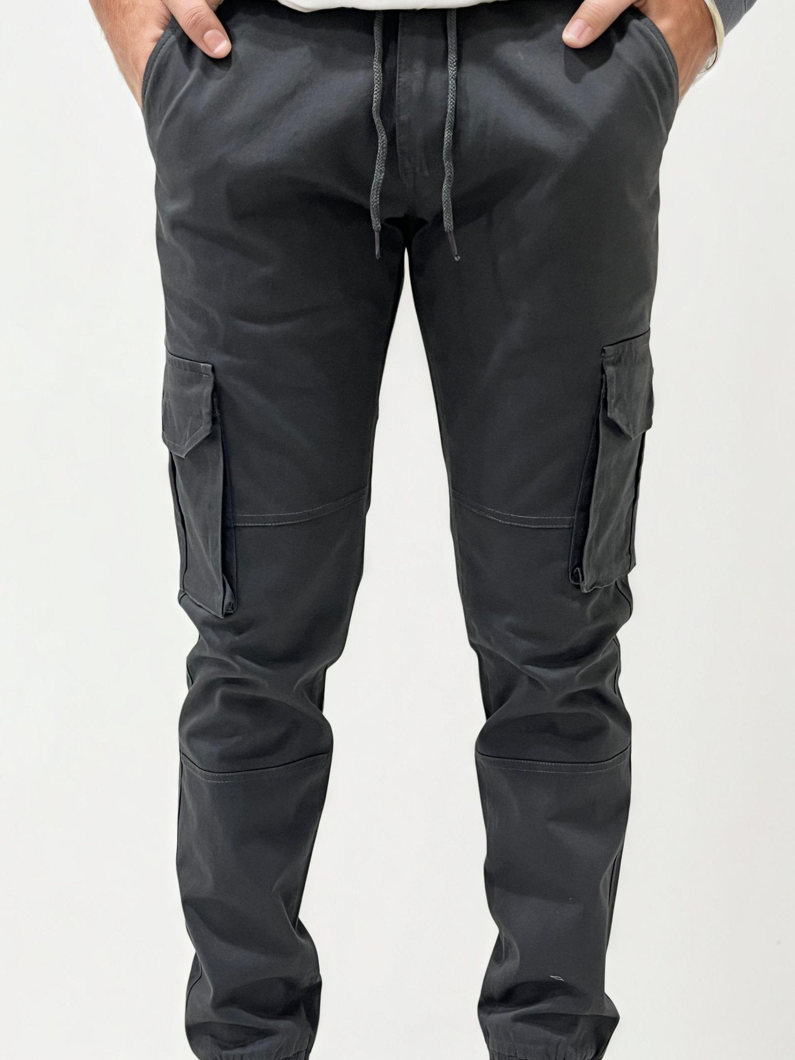 Grey Cargo Joggers