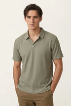 Mint Green Stitchless Half-Hand Shirt