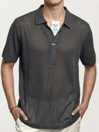 Black Stitchless imported Half-Hand Shirt