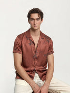 Red Stitchless imported Half-Hand Shirt