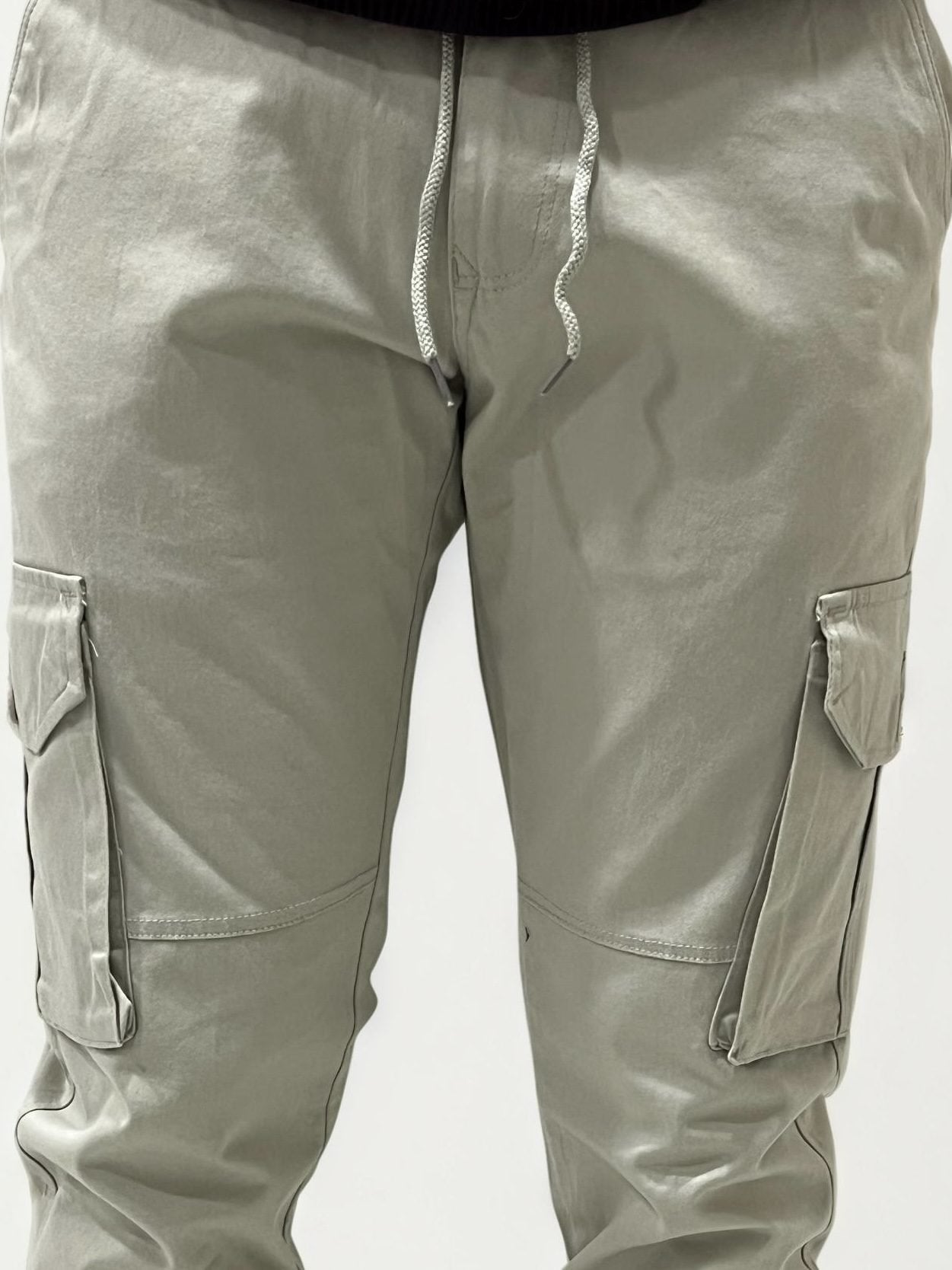 Light Grey Cargo Joggers