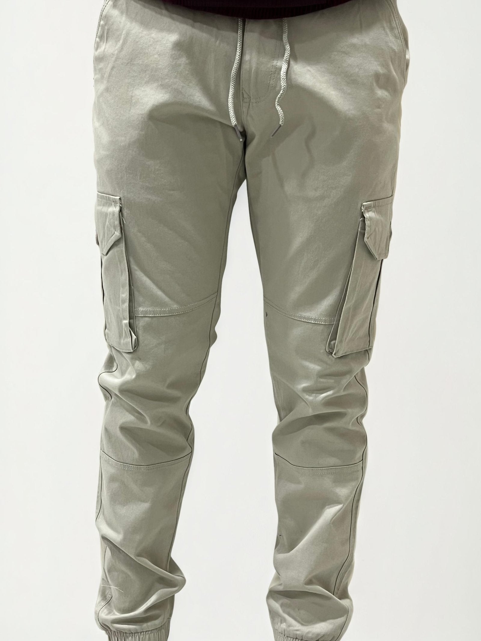 Light Grey Cargo Joggers