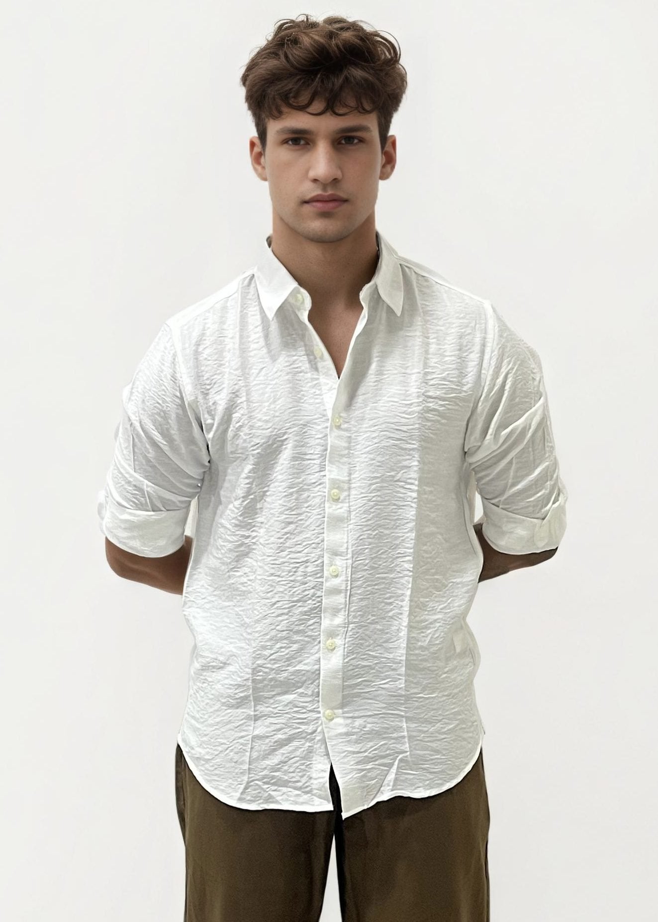 Brown Linen Trousers