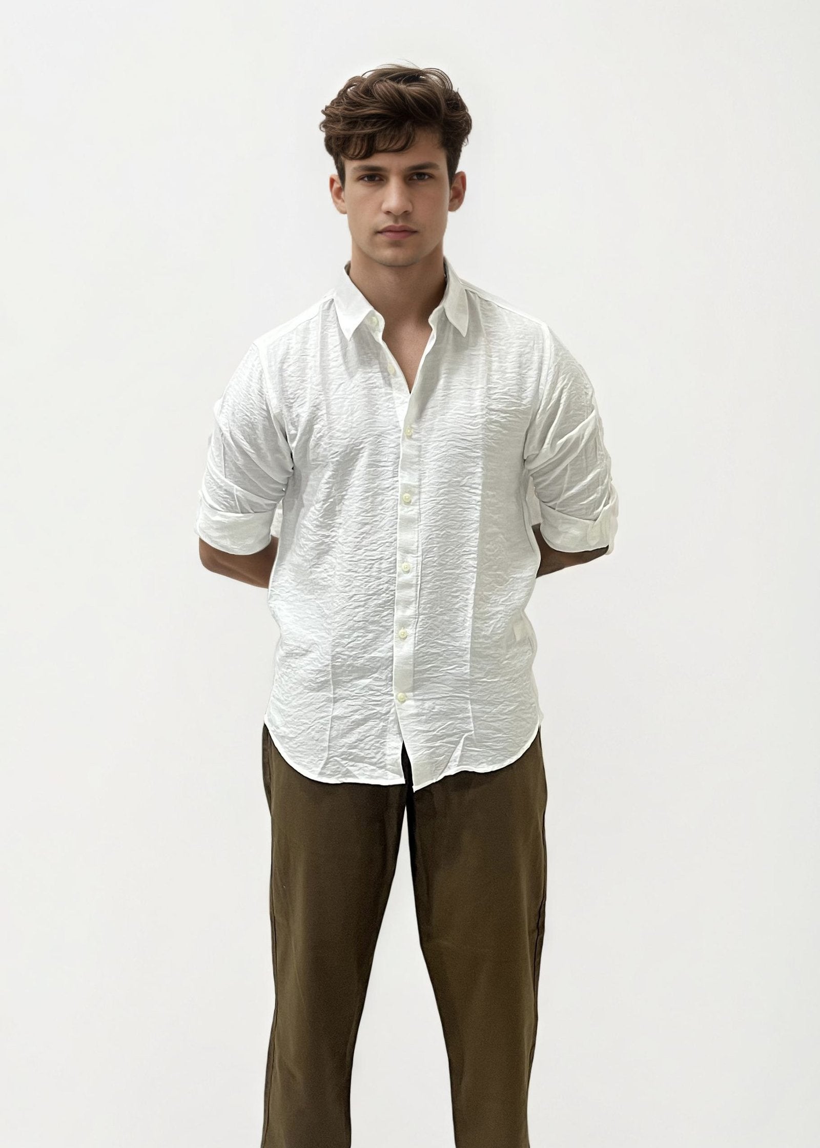 Brown Linen Trousers