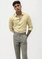 Grey Slim Fit Gurkha Trousers