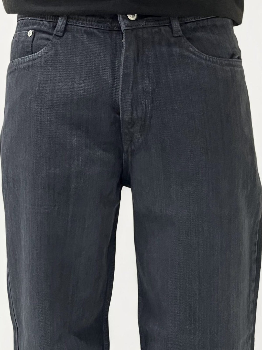 Dark Grey Baggy Denim Jeans