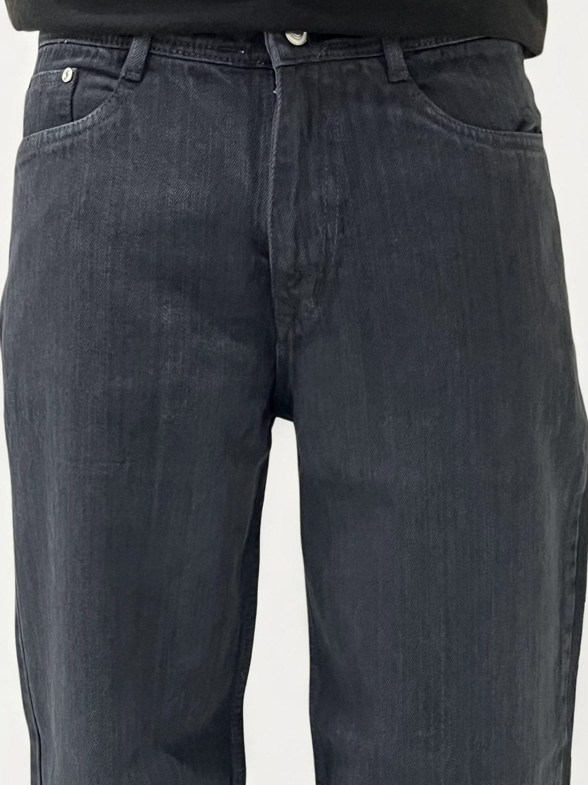 Dark Grey Baggy Denim Jeans