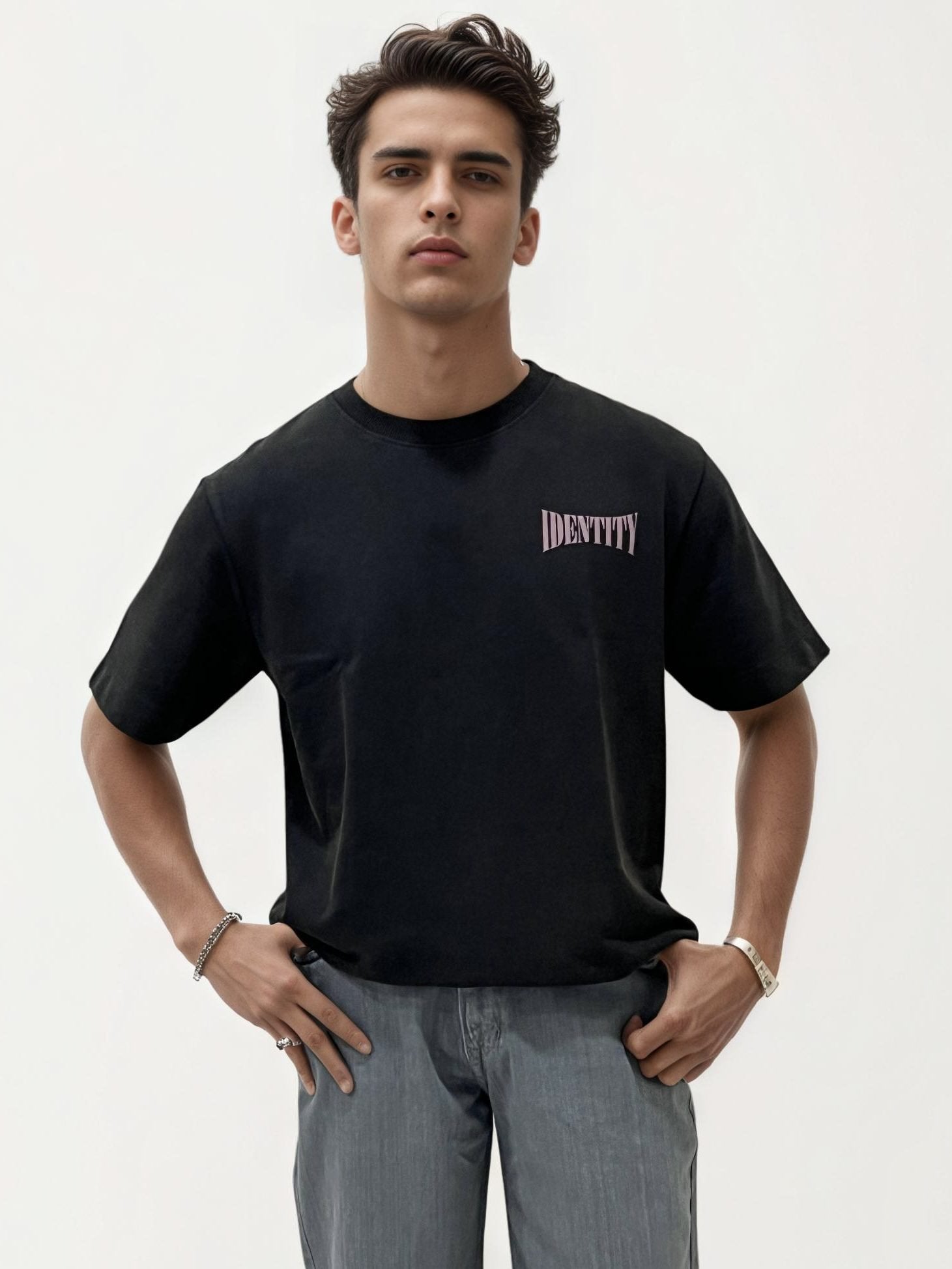 Grey Baggy Denim Jeans
