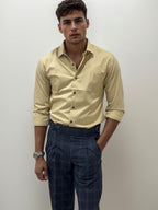 Dark Blue Checked Gurkha Trousers