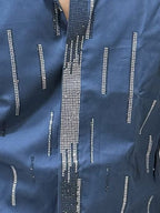 Blue Stone Work Party Wear