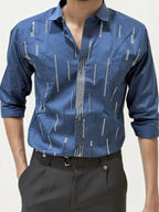 Blue Stone Work Party Wear