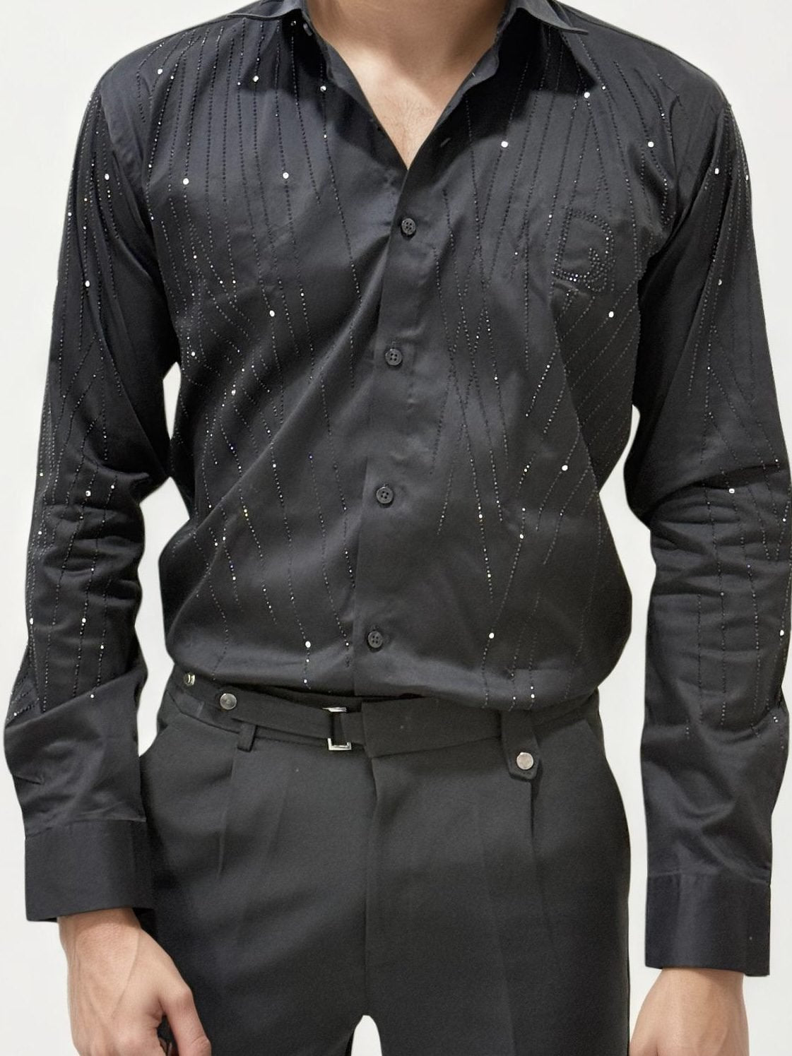 Black Stone Work Party Wear