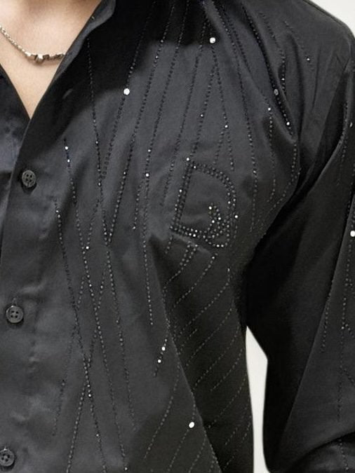 Black Stone Work Party Wear