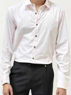 Light Pink Slim Fit Plain Shirt