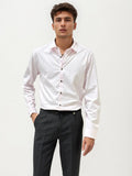 Light Pink Slim Fit Plain Shirt