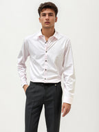 Light Pink Slim Fit Plain Shirt