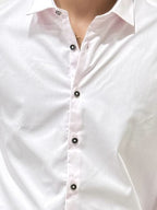 Light Pink Slim Fit Plain Shirt