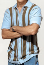 White Knitted Full-Hand Shirt