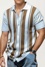 White Knitted Full-Hand Shirt