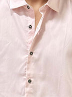 Pink Slim Fit Plain Shirt