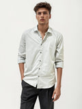 Soft Grey Slim Fit Plain Fit