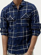 Double Pocket Checked Shirt