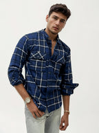 Double Pocket Checked Shirt