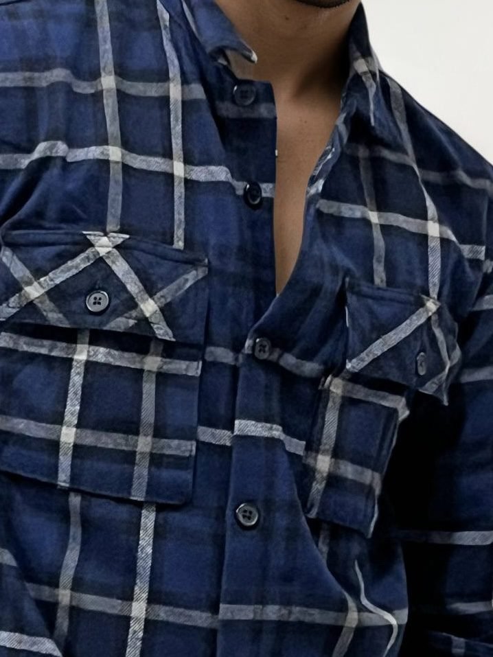 Double Pocket Checked Shirt