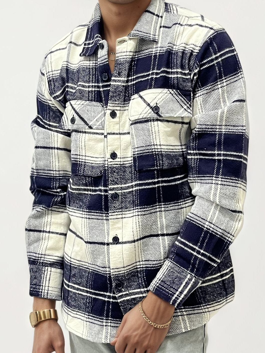 Double Pocket Checked Shirt