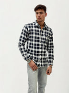 Black Checked Slim Fit Shirt