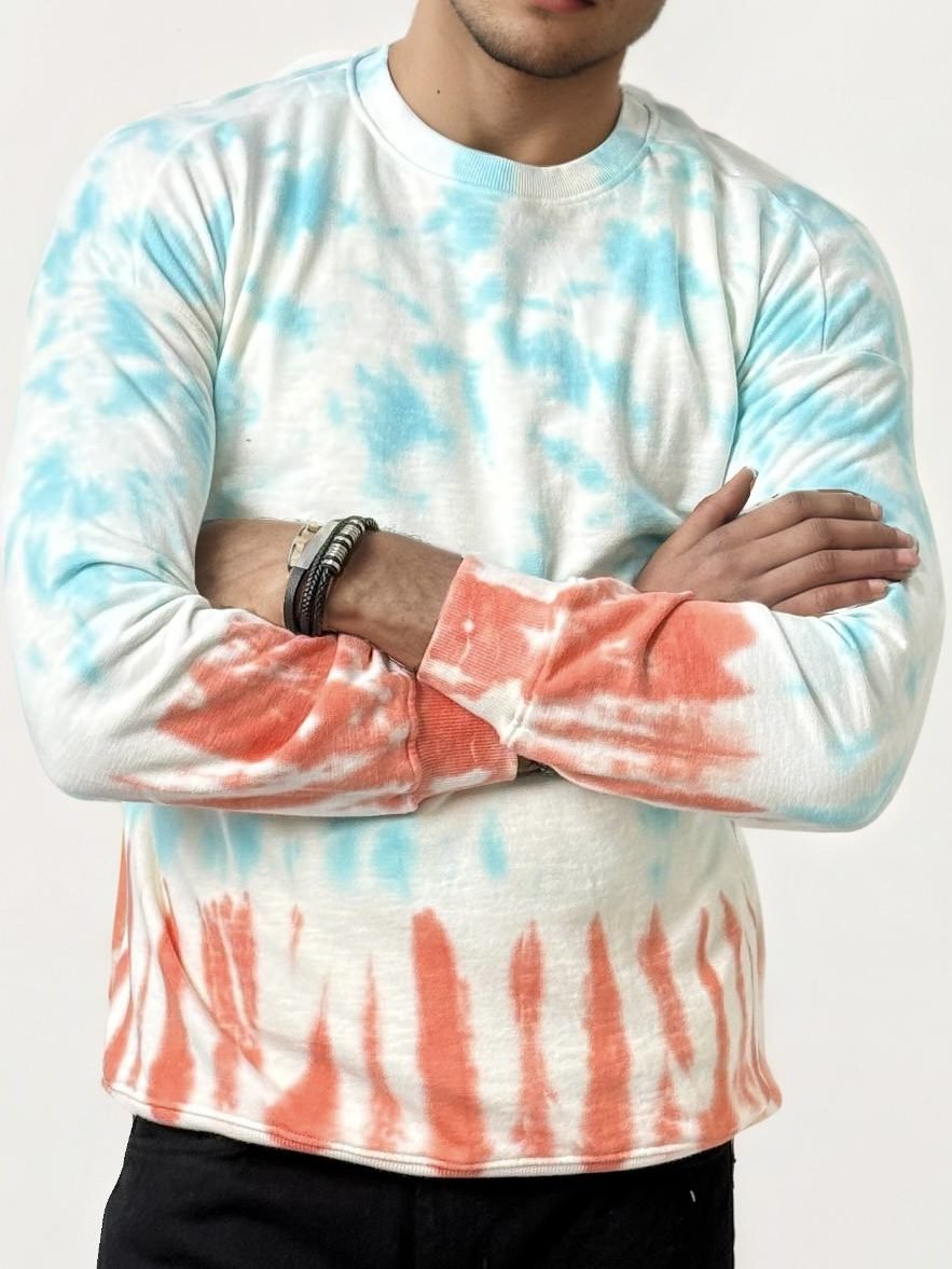 Tie Dye Full Hand Round Neck T-Shirt