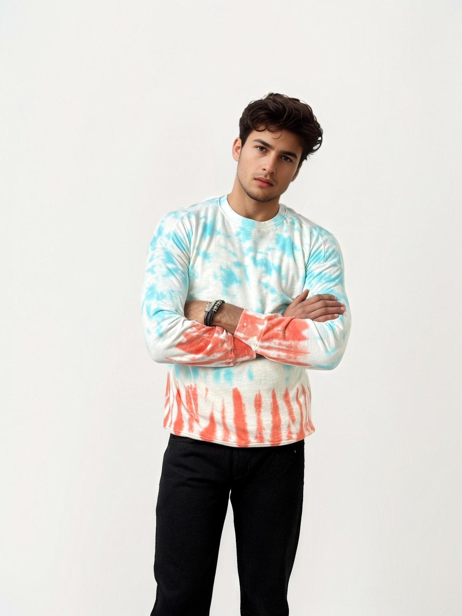Tie Dye Full Hand Round Neck T-Shirt
