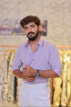 Baby-Pink Plain Full-Hand Shirt