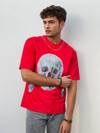 Urban Skull Drop Shoulder T-Shirt