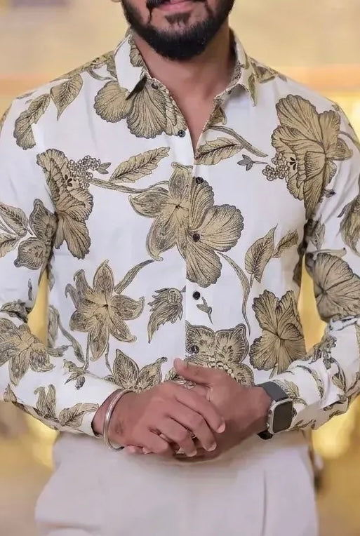 Printed Viscose Full-Hand Shirt