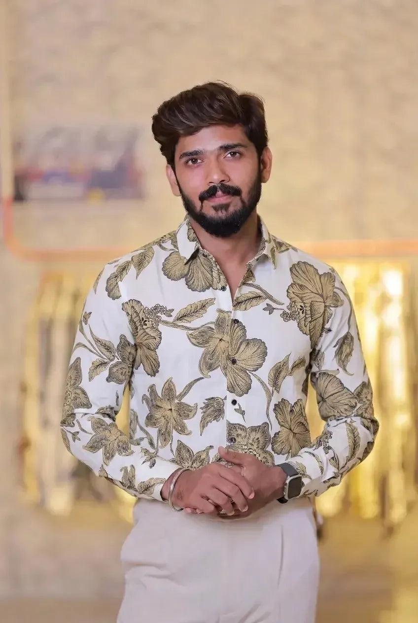 Printed Viscose Full-Hand Shirt