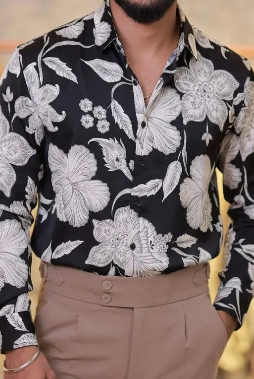 Printed Viscose Full-Hand Shirt
