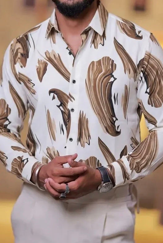 Printed Viscose Full-Hand Shirt