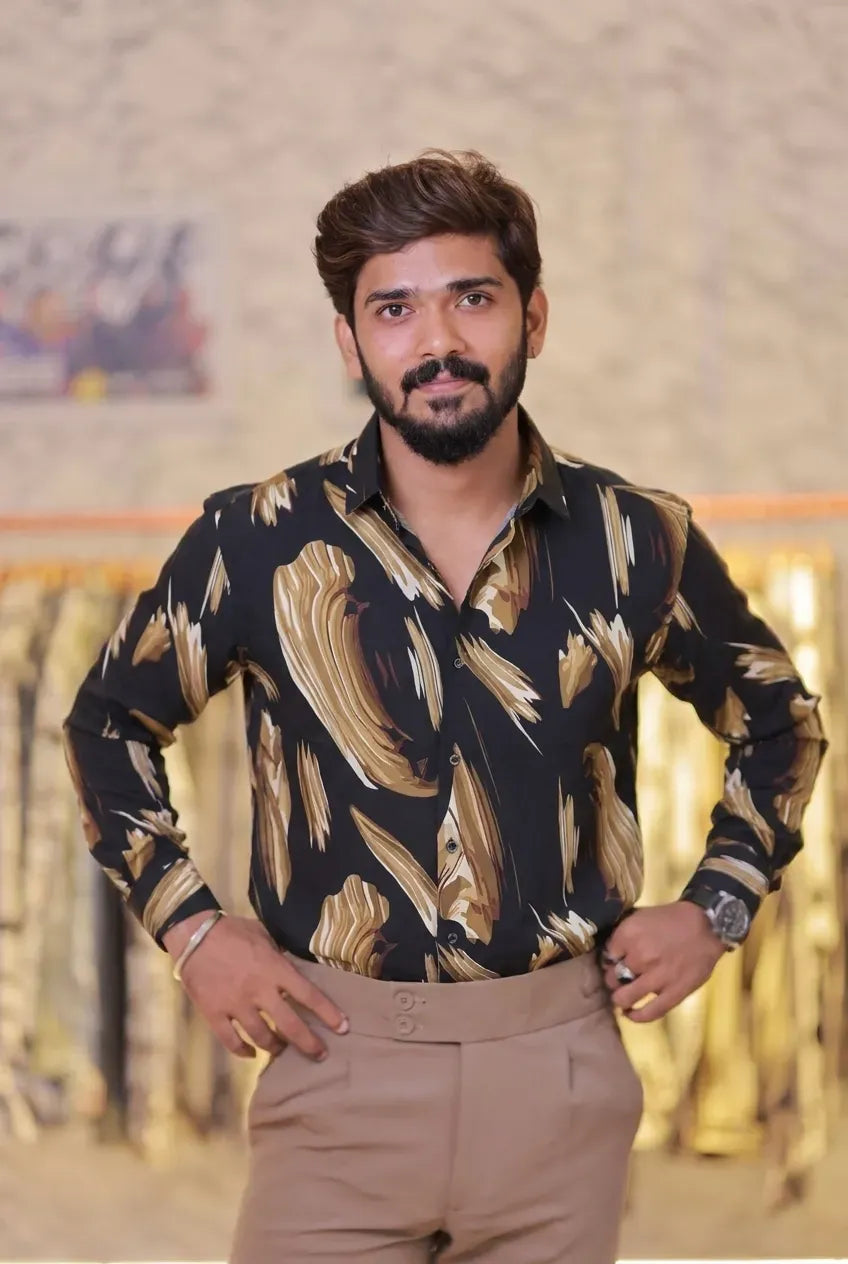 Printed Viscose Full-Hand Shirt
