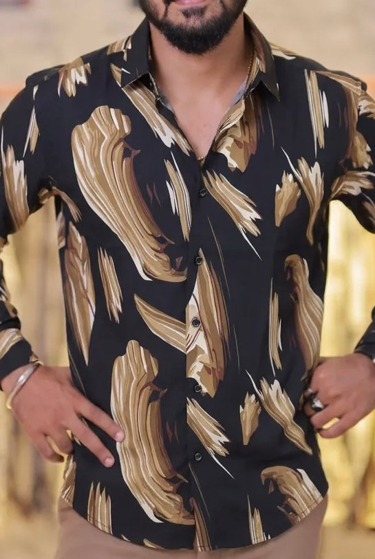Printed Viscose Full-Hand Shirt
