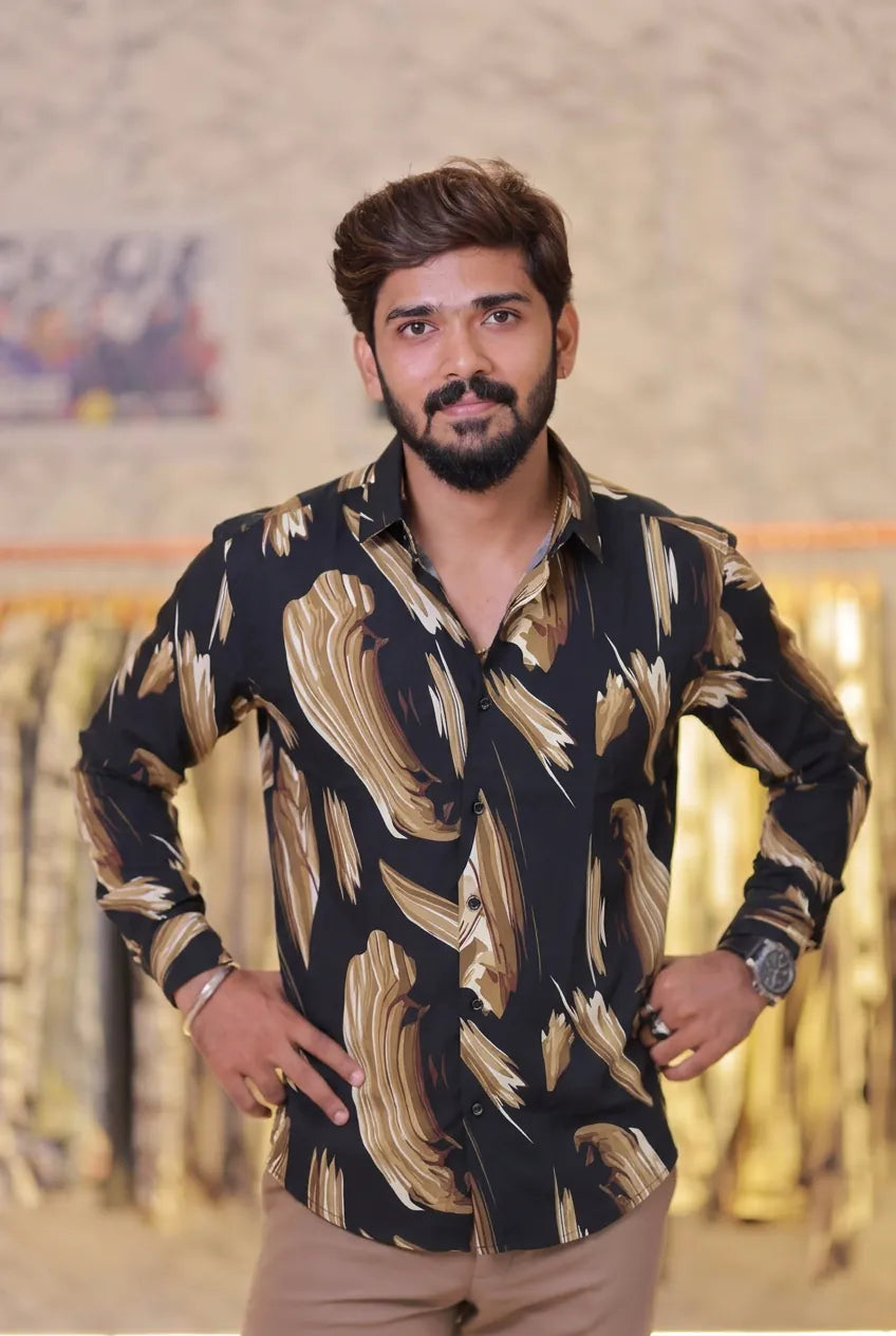 Printed Viscose Full-Hand Shirt