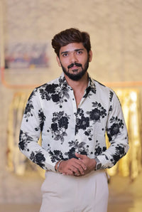 Printed Viscose Full-Hand Shirt