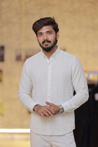 White Linen Full-Hand Shirt