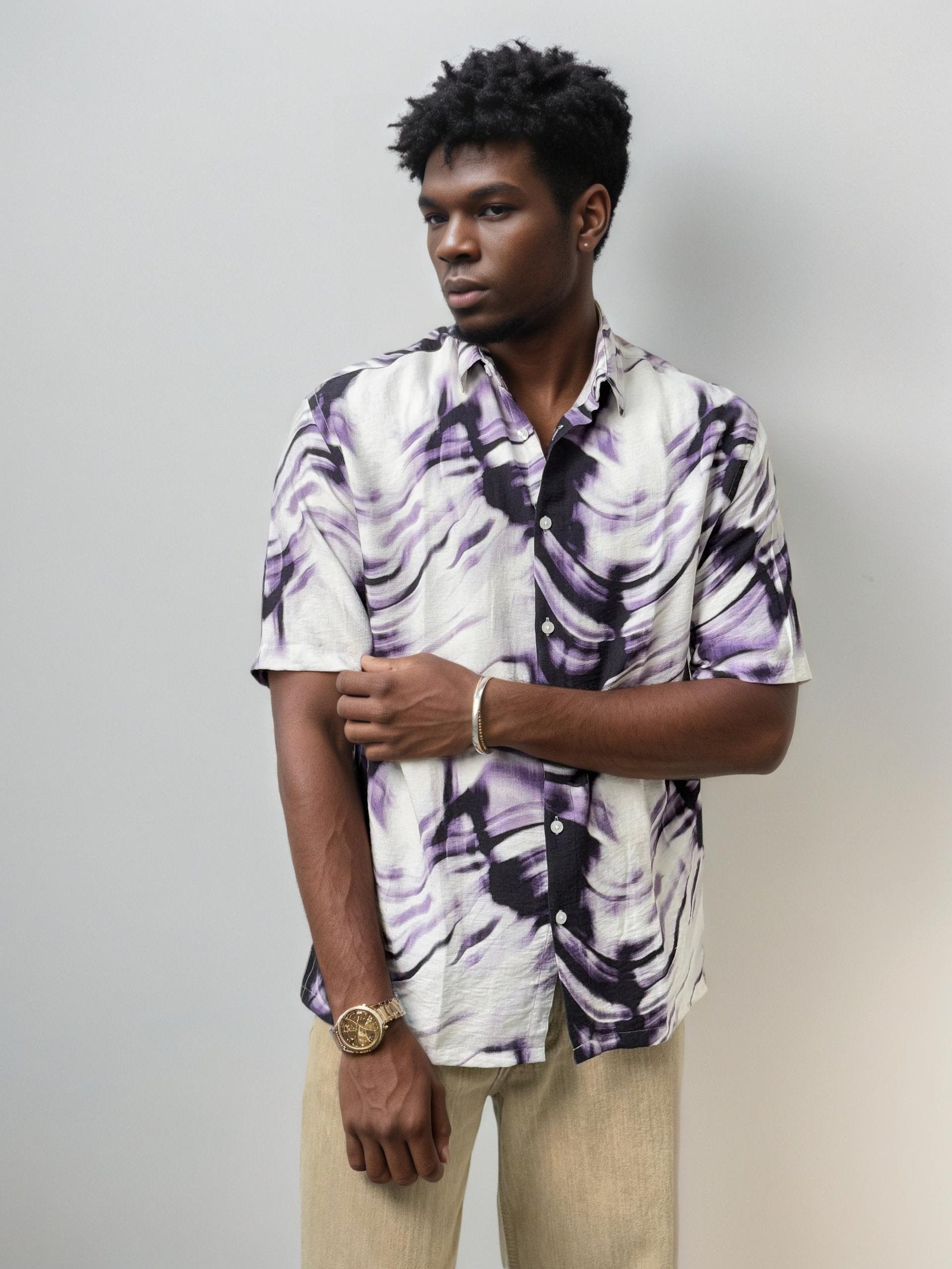 Half-Hand Printed Shirt