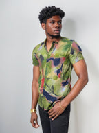 Viscos Half-Hand Printed Shirt