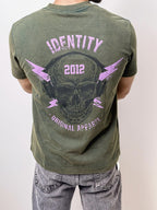 Printed Half-Hand Drop Shoulder T-Shirt
