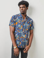 Viscos Half-Hand Printed Shirt
