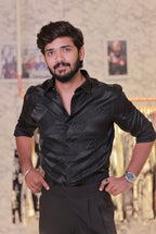 Black Self-Designed Shirt