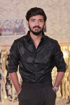 Black Self-Designed Shirt